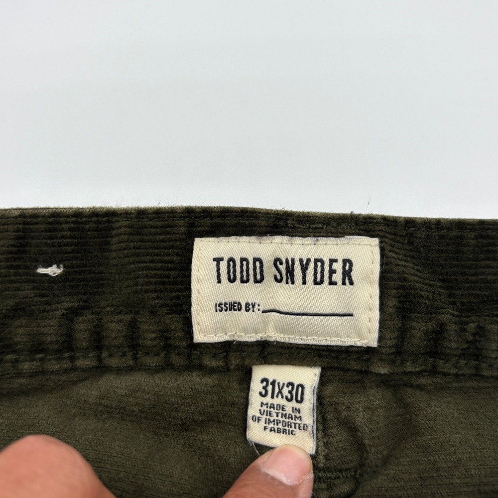 Todd Snyder Slim Fit Stretch Corduroy Pants Mens 31x29 Preppy Casual - Picture 4 of 14